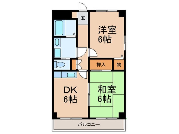 サンパレス六甲の物件間取画像